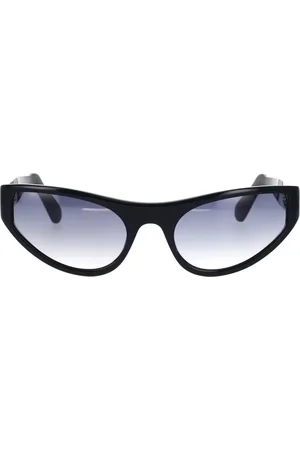 GCDS Tilbehør, unisex, Sort, 55 MM, Tyl, Urban Style Solbriller med Cat-Eye Ramme