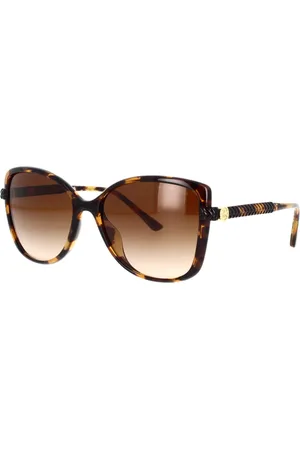 Michael Kors Tilbehør, Dame, Brun, 57 MM, Tyl, Butterfly Style Solbriller Mørk Skildpaddeskjold