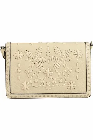 ERMANNO SCERVINO Taske, Dame, Hvid, ONE SIZE, Uld, Mini Flap Promise Crossbody Taske