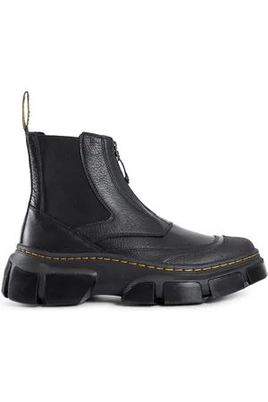 Dr. Martens Sko, Herre, Sort, 43 1/2 EU, Læder, Sort Læder Zip Chelsea Støvler