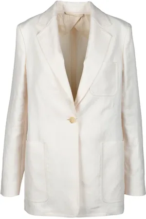 Max Mara Jakke, Dame, Gul, XS, Linned, Jakke