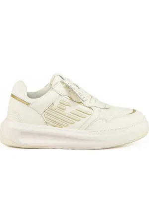 Emporio Armani Sko, Dame, , 36 EU, Læder, Afslappet Sneakers med Gummisål
