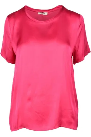 Think! Bluser & Skjorter, Dame, Lyserød, M, Rayon, Elegant Viskose Rayon Bluse