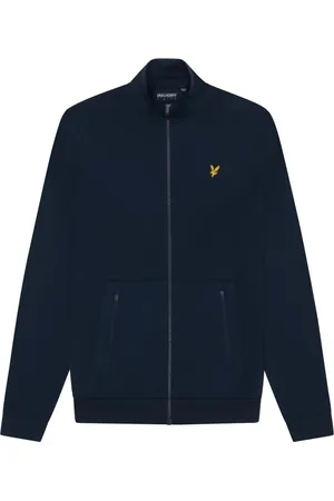 Lyle & Scott Sweathshirts & Hoodies, Herre, Blå, S, Track Jacket til Aktiv Livsstil