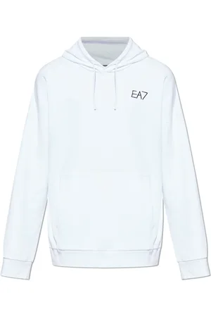 EA7 Sweathshirts & Hoodies, Herre, Hvid, XL, Bomuld, Sweatshirts & Hoodies
