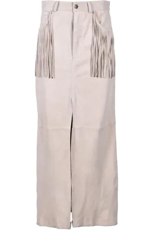 FARFETCH Nederdel, Dame, , XS, Læder, Gonna pelle