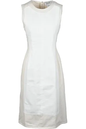 Sportmax Kjole, Dame, Hvid, S, Bomuld, Dametøj