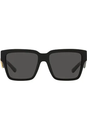 Dolce & Gabbana Tilbehør, unisex, Sort, 55 MM, Tyl, Barocco Style Solbriller Sort Grå