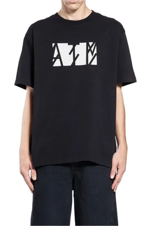 44 Label Group Top, Herre, Sort, S, Uld, Money Group Tee med Worldwide Grafisk Print