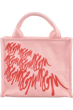Msgm Taske, Dame, Lyserød, ONE SIZE, Bomuld, Bomuld Skuldertaske