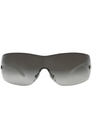 VERSACE Tilbehør, unisex, Grå, 41 MM, Modig Maske Stil Solbriller