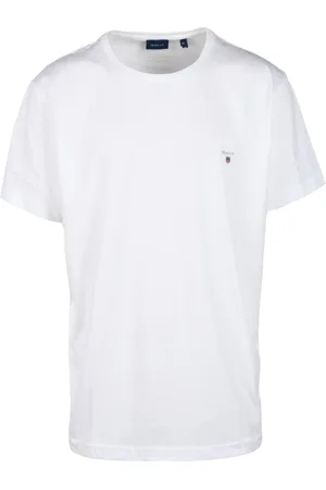 GANT Top, Herre, Hvid, 2XL, Bomuld, Tshirt
