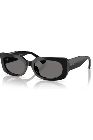 Jimmy Choo Tilbehør, Dame, Sort, 54 MM, Polariserede solbriller Pudeform Mørkegrå
