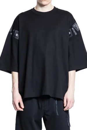MASTERMIND Top, Herre, Sort, XL, Bomuld, Sort Logo Jersey T-Shirt