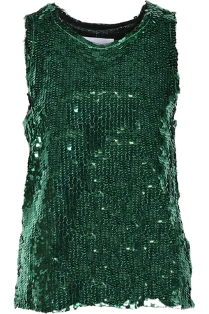 ERIKA CAVALLINI Top, Dame, Grøn, S, Polyester, Top
