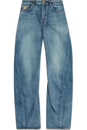 VERSACE Jeans, Herre, Blå, W31, Bomuld, Jeans med vintageeffekt