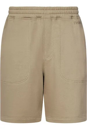 Ermenegildo Zegna Shorts, Herre, , M, Bomuld, Knælang Shorts med Elastisk Talje