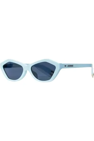 Jacquemus Tilbehør, unisex, Blå, 56 MM, Uld, Blå Linse Solbriller Stilfuldt Model