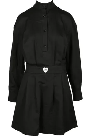 Moschino Kjole, Dame, Sort, XS, Bomuld, Dametøj