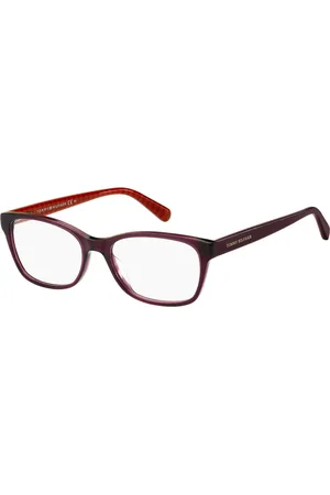 Tommy Hilfiger Tilbehør, Herre, Brun, 52 MM, Burgundy Red Briller Rammer TH 2008