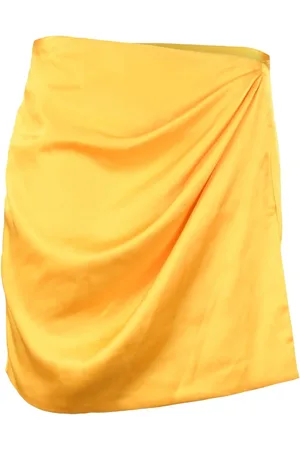 NINEMINUTES Nederdel, Dame, Gul, XS, Polyester, Gonna