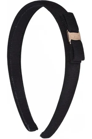 Salvatore Ferragamo Tilbehør, Dame, Sort, ONE SIZE, Bomuld, Hårbøjle