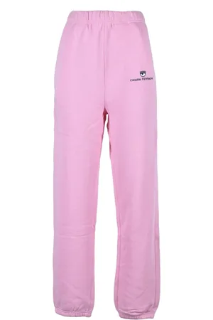 Chiara Ferragni Bukser, Dame, Lyserød, M, Bomuld, Bomuld Jumpsuit