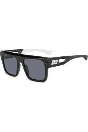 Dsquared2 Tilbehør, unisex, Sort, 56 MM, Uld, Sporty solbriller Aktiv Stil