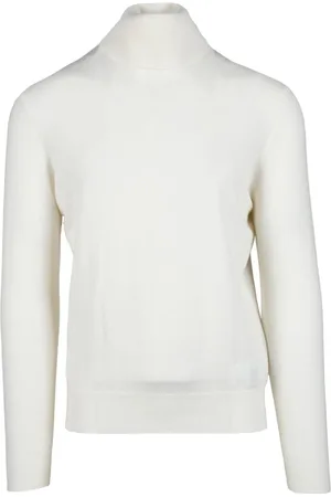 BALLANTYNE Strik, Herre, Hvid, 2XL, Uld, Maglia
