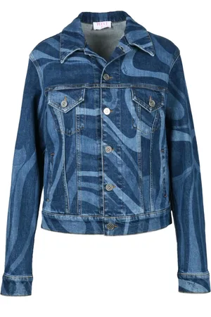 Emilio Pucci Jakke, Dame, Blå, XS, Bomuld, Jakke