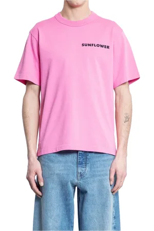 Sunflower Top, Herre, Lyserød, L, Bomuld, Logo Print Bomuld Jersey T-shirt
