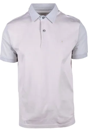 BALLANTYNE Top, Herre, Grå, L, Bomuld, Polo