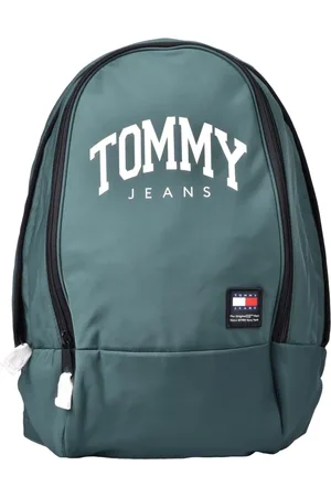 Tommy Hilfiger Taske, Herre, Grøn, ONE SIZE, Nylon, Nylon rygsæk med lynlåslukning