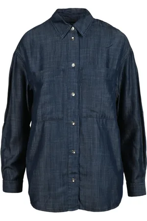 Armani Exchange Bluser & Skjorter, Dame, Blå, XS, Skjorte