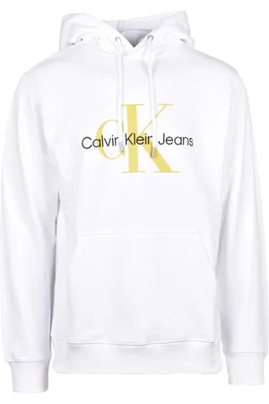 Calvin Klein Sweathshirts & Hoodies, Herre, Hvid, 2XL, Bomuld, Sweatshirts & Hoodies