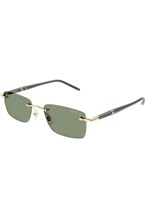 Montblanc Tilbehør, unisex, Sort, 54 MM, Uld, Stilfulde solbriller med model Mb0344S