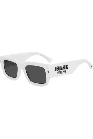 Dsquared2 Tilbehør, unisex, Hvid, 52 MM, Uld, Fed Herre Solbriller D2 0089/S VK6