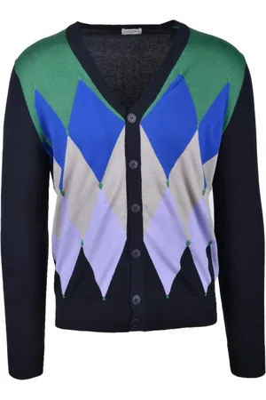 BALLANTYNE Strik, Herre, Flerfarvet, M, Bomuld, Cardigan
