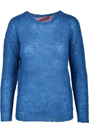 PINK MEMORIES Strik, Dame, Blå, S, Uld, Maglia