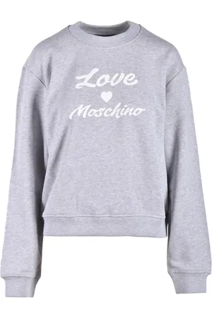 Moschino Sweathshirts & Hoodies, Dame, Grå, XS, Bomuld, Maglia