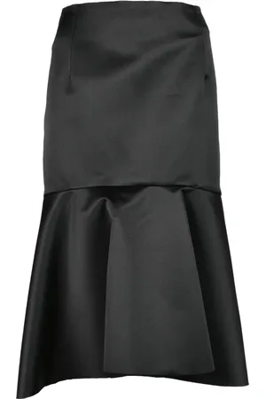 Balenciaga Nederdel, Dame, Sort, M, Satin, Nederdel