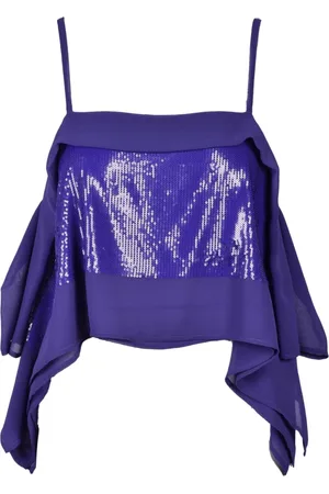 ERIKA CAVALLINI Top, Dame, Lilla, S, Polyester, Polyester Ærmeløs Top