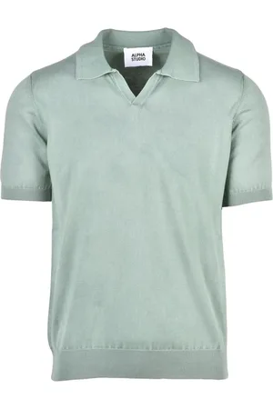 ALPHA STUDIO Strik, Herre, Grøn, M, Bomuld, Maglia