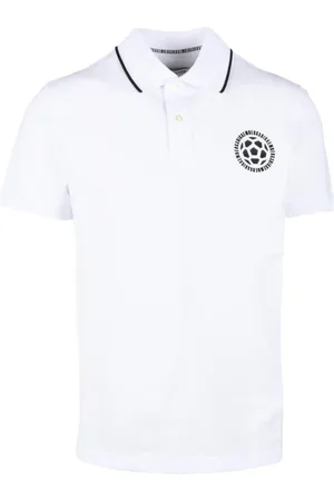 Bikkembergs Top, Herre, Hvid, L, Bomuld, Polo