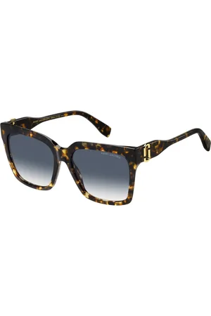 Marc Jacobs Tilbehør, Dame, Brun, 57 MM, Uld, Stilfulde solbriller med farverige linser