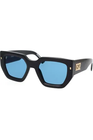 Dsquared2 Tilbehør, unisex, Sort, 53 MM, Modige solbriller med unik stil