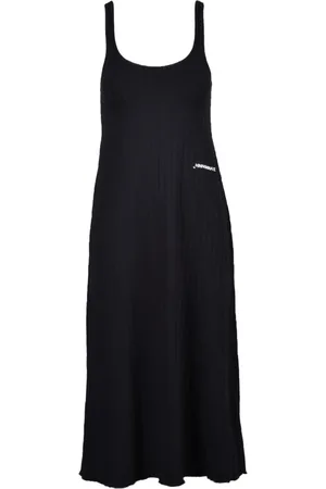 hinnominate Kjole, Dame, Sort, M, Uld, Elegant Kvindedragt Viskose Elastan