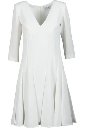 ERMANNO SCERVINO Kjole, Dame, Hvid, M, Polyester, Dametøj