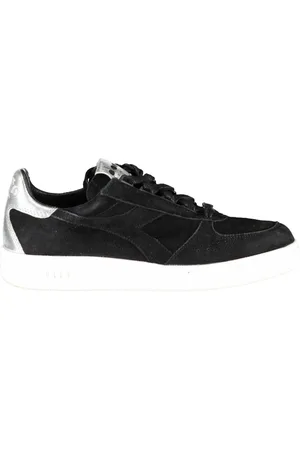 Diadora Sko, Dame, Sort, 37 EU, Sporty Snøresko Sort Kvinder