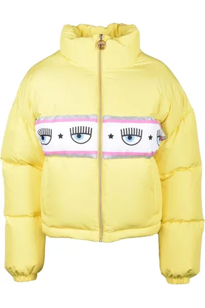 Chiara Ferragni Jakke, Dame, Gul, XS, Uld, Gul Polstret Jakke til Kvinder